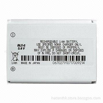 High-capacity Mobile Phone Battery for Nokia BLC-2, 3510, 3530, 5510, 1,150mAh Capacity